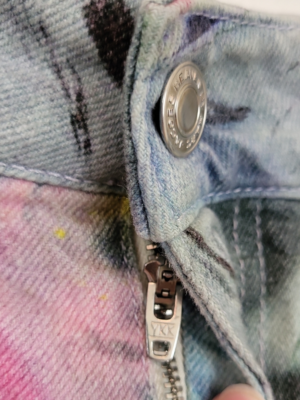 Marc Jacobs Heaven Multicolor Punk Playground Star Jeans Size 31 - Picture 7 of 14